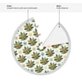 thumbnail image 5 of Christmas Tree Skirt, Sloth Sitting Tropical Leaves Christmas Tree Decorations Indoor, Tree Skirts Mat With Tassel Trim for Halloween New Year Holiday Christmas Party Decor 30 Inches, 5 of 7