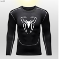 thumbnail image 1 of Spider Men Sports Rashgard Long Sleeves T Shirt Print Compression Men Running Shirt MMA Workout Bodybuilding Quick-Dry T-Shirts 32 Asian size-S, 1 of 6