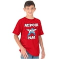 thumbnail image 4 of USA American Patriotic Papa Smurf Boys Kids T Shirt Tees Tops Teen Brisco Brands XS, 4 of 6