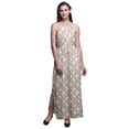 thumbnail image 1 of Bimba Tie-Dye Women Side Slits Long Casual Halter Maxi Dress Printed Party Wear-Large, 1 of 6