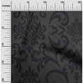 thumbnail image 2 of oneOone Georgette Viscose Dark Gray Fabric Damask Sewing Fabric By The Yard Printed Diy Clothing Sewing Supplies 42 Inch Wide, 2 of 4