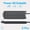 Black 2Pcs, variant on Compact Surge Protector Power Strip with 10 Outlets & 6 USB Ports (2 USB-C), 4ft Thin Flat Extension Cord, Ideal for Home, Office, Travel, and Dorm Use - US Plug, 110V-130V