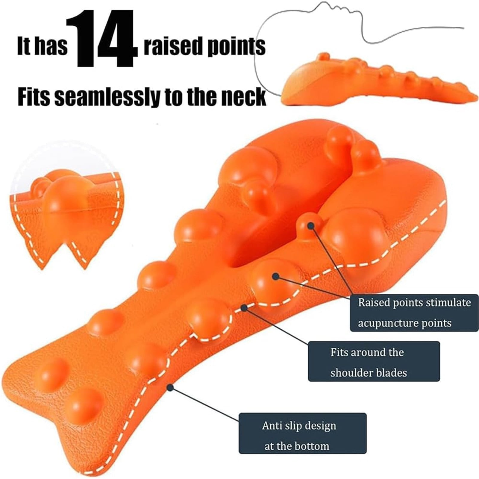 Therapoint Trapezius Massager Neck and Shoulder Trigger Point Tool for Muscle Relaxation and Tension Release