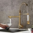 thumbnail image 5 of Dual Jet, 360° Rotating Tap, 2 Spray Modes, Hot & Cold Water, Space-Saving Pull-Out Design Golden Kitchen Faucet, 5 of 5