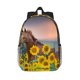thumbnail image 1 of Disketp Horse Sunflowers Mochila Escolar de 15 Pulgadas, Mochila Ligera para Estudiantes, Viajes y Trabajo, Cómoda y Resistente para el Uso Diario, 1 of 6