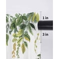 thumbnail image 6 of Mushrooms Tier Curtains 36 Inch Length,Sheer Curtains for Bedroom Living Room Window Spring Flowers Leaves Butterflies Botanical Small Half Window Kitchen Curtains & Drapes 27.5"x36" 2 Panels, 6 of 6