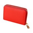 thumbnail image 1 of facefd Portefeuille Mode Femme Grande Capacité Portefeuilles Portables en Cuir Porte-Monnaie Cadeaux Porte-Cartes Anti-Perte Rouge, 1 of 9
