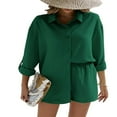 thumbnail image 1 of Ensemble Chemise Boutonnée et Short Tendance pour Femmes, 1 of 6