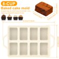 thumbnail image 3 of HLONK Mini Loaf Pan Silicone Loaf Baking Mold Easy Release Silicone Bread Loaf Pan Nonstick Mini Bread Pan Smooth Silicone Loaf Pan Portable Silicone Bread Baking Mold for Home Kitchens, 3 of 10