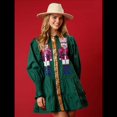 thumbnail image 4 of Vestido Camisero de Cascanueces para Mujer, con Brillo Navideño, Sudadera de Papá , Minivestido Tipo Suéter Verde L, 4 of 5