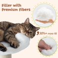 thumbnail image 2 of Cat Scratching Post es Small Cat Tree Tower with Two Cat Hammock Double Cat Hammock with Cat Toy Wooden Interactive Cat Condo for Kitten and Adults Cat, 2 of 6
