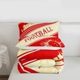 thumbnail image 4 of Erosebridal Rugby Sports Bedding Set Twin Size San Francisco Comforter Set American Football Gifts for Football Fans Women Men Football City Comforter Football Duvet Set Red Room Decor, 4 of 7