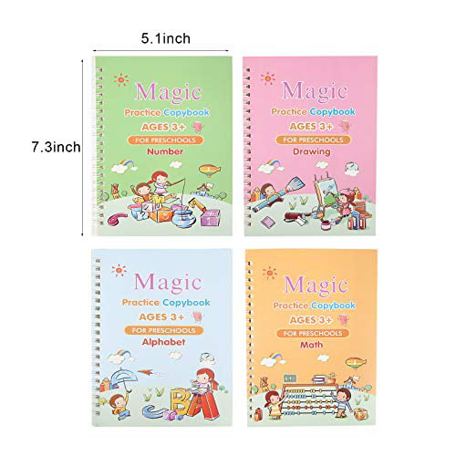 xlpace Magic Calligraphy That Can Be Reused Handwriting Copybook Set for Kid Calligraphic Letter Writing