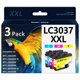 thumbnail image 1 of Cartuchos de tinta Lamburee LC3037XXL, paquete de 3, alto rendimiento, 1 of 7