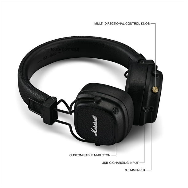 正規品　marshall MAJOR V Amazon.co.jp: Marshall ワイヤレスオンイヤーヘッドホン Major