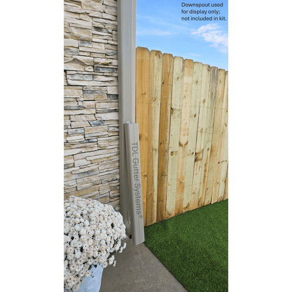 TDL Gutter Systems® Clay and Stainless Steel Downspout Extension Retention Clip Roof Gutter Accessories