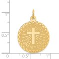 thumbnail image 2 of 14k Confirmation Disc Charm in 14k Yellow Gold, 2 of 2
