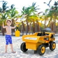 thumbnail image 5 of 12V Kids Ride On Dump Truck with Remote Control, Electric Car Toy for Toddlers, Kids Ride On Construction Vehicles with Electric Dump Bed, Shovel, LED Lights, Music, 5 of 8