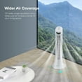 thumbnail image 2 of 30" Tower Fan 70°Oscillating Cooling Fan with Remote Control 3 Speeds 3 Wind Modes, 7.5H Timer, White, 2 of 9