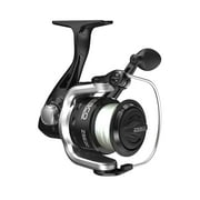 Zebco ZSE20 Spinning Fishing Reel, Size 20 Reel, Changeable Right- or Left-Hand Retrieve, Pre-Spooled with 8-Pound Zebco Fishing Line, Stainless Steel Bail Wire, Black and Silver