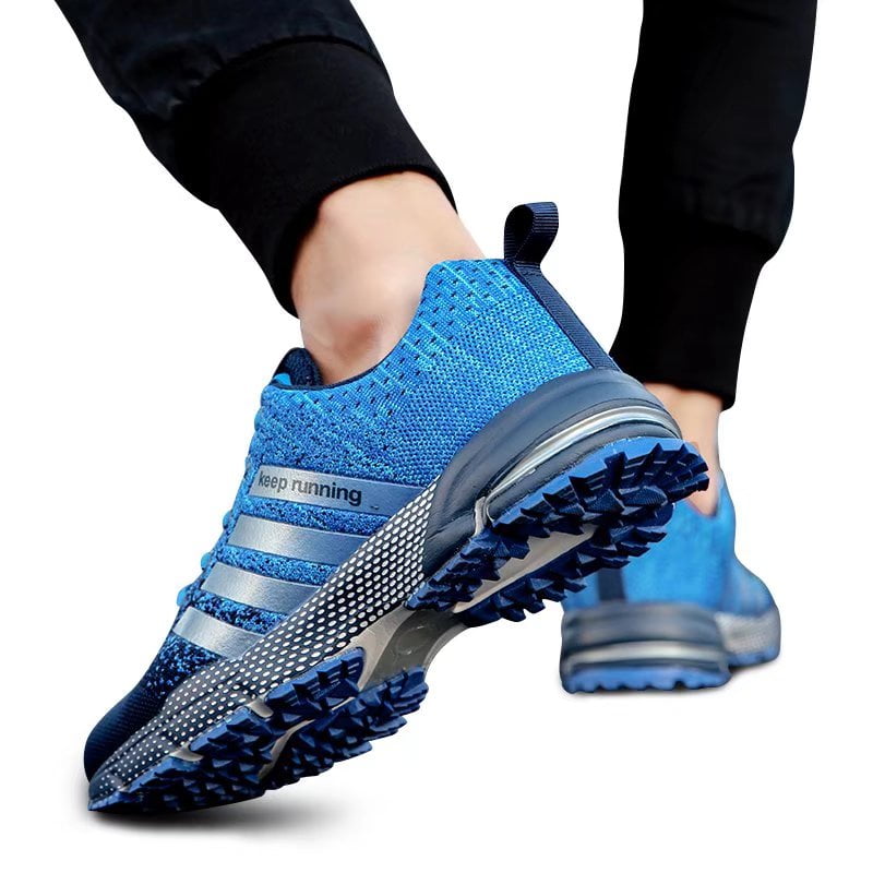 Casual Mens for Adult Tennis Shoes Lightweight Breathable Lace-up Shock Absorption Sneakers