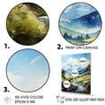 thumbnail image 3 of Designart "Serene Creek At Mountain Summit I" Landscape Mountains Floater Framed Wall Art Prints, 3 of 5