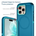 thumbnail image 3 of I-HONVA For iPhone 16 Pro Max Case Compatible with MagSafe,3-Layer Military Grade Drop Protection Anti-Slip Bumper Rugged Shockproof Dustproof Protection 6.9 inch Phone Case,Turquoise, 3 of 7