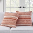 thumbnail image 3 of Nourison Life Styles Moroccan Stripes Orange 18" x 18" Throw Covers (Set of 2), 3 of 5