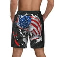 thumbnail image 4 of Daiia Largemouth Bass Fish in USA Mens Swim Trunks Swim Shorts Quick Dry Swim Shorts with Mesh Lining Pockets-XX-Large, 4 of 9