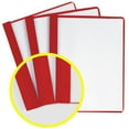 thumbnail image 4 of Avery Durable Clear Front Report Cover w/Prong Fasteners, 1/8" Cap, Clear/Red, 25/Box -AVE47964, 4 of 7