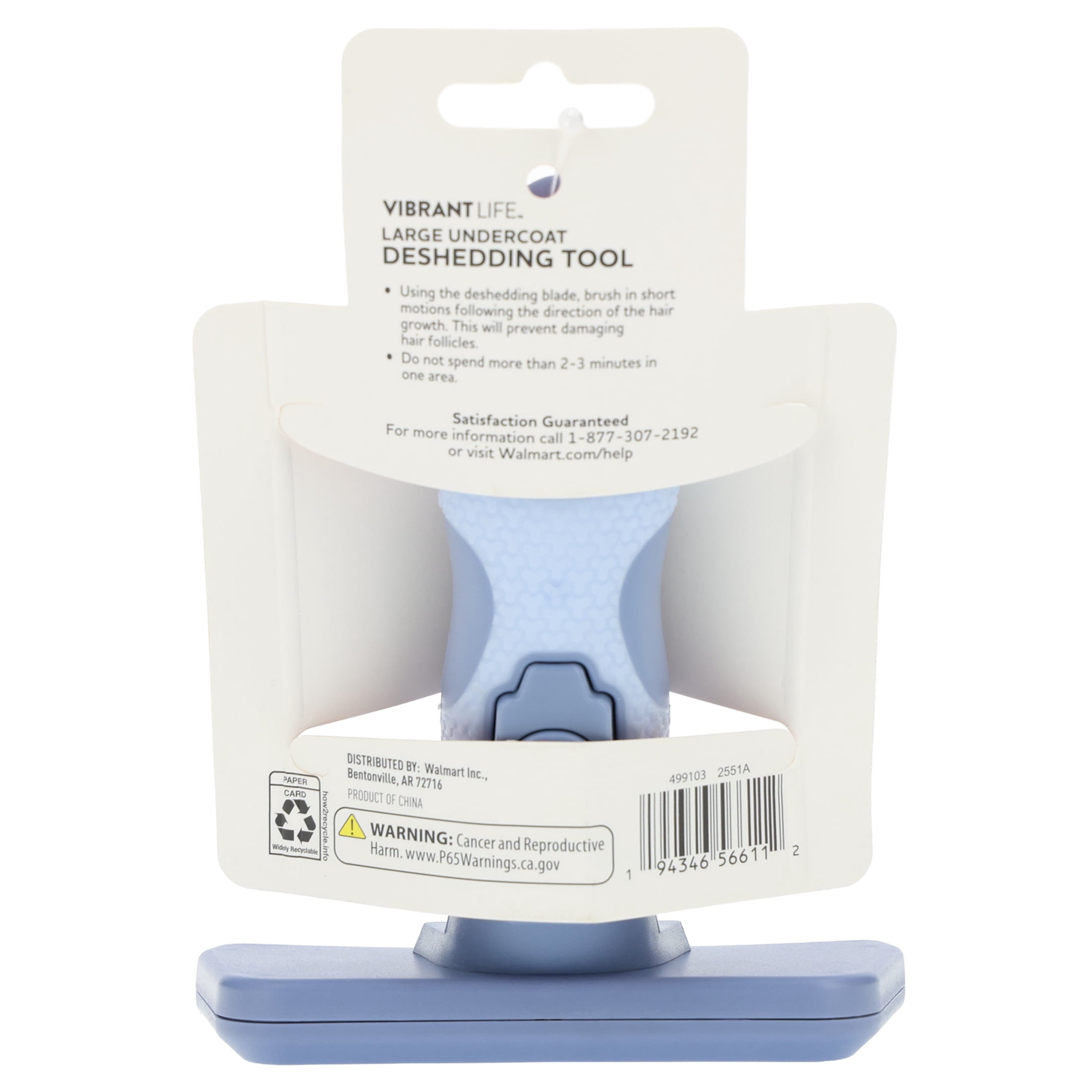 Vibrant Life Large Undercoat Deshedding Tool