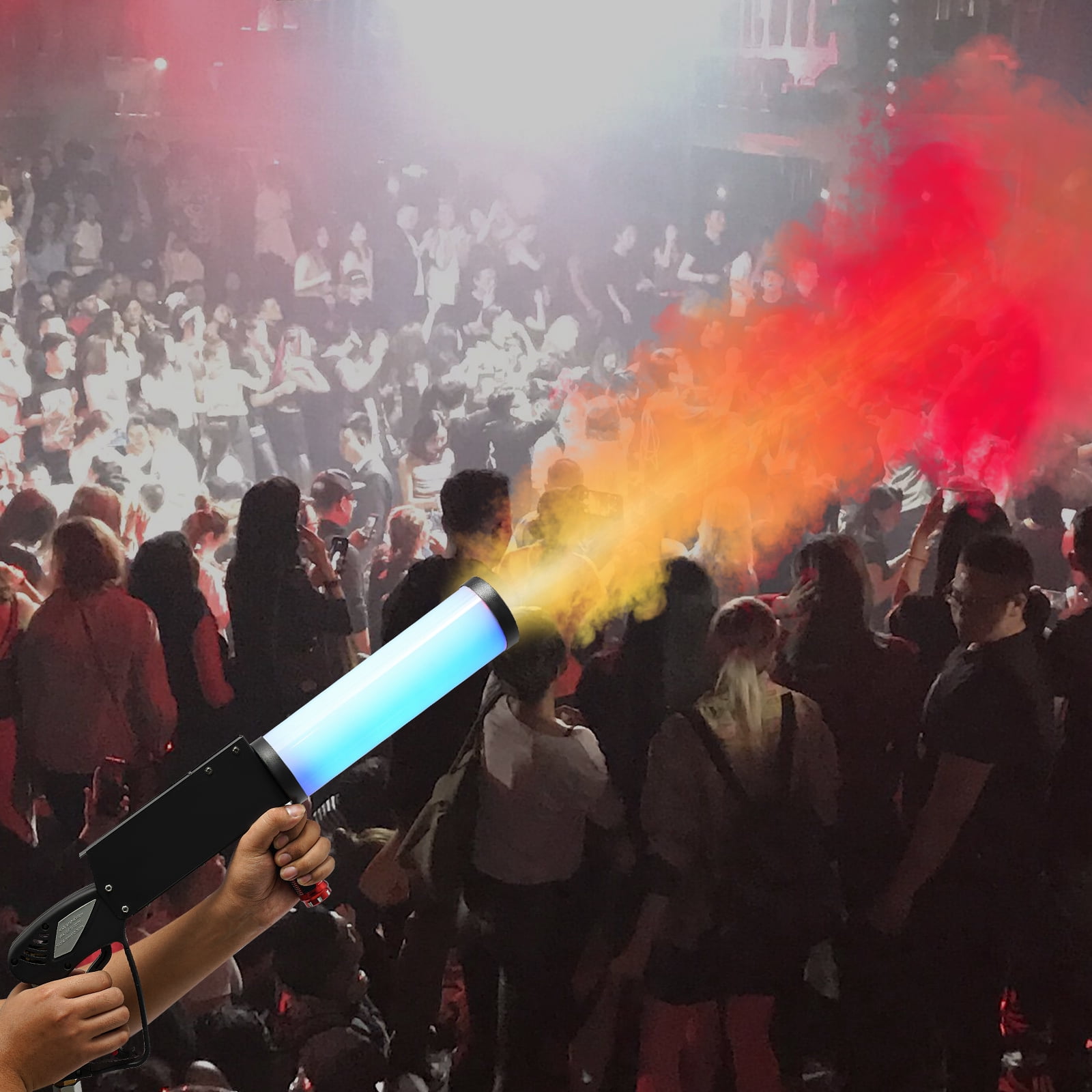 1 PCS Black CO2 Jet Machine, LED Co2 Jet Machine, CO2 Handheld Smoke Machine