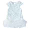 thumbnail image 1 of felwors Robe à Paillettes pour Tout-Petites Filles, Ligne A, Scintillante, Sans Manches, Robe de Mariée, Robes de Fête pour Filles, 1 of 7