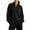 17# Black, variant on Mock Neck Half Zip Sweater for Women Fleece Scalloped Quarter Zip Pullover Long Sleeve Casual Layering Fall Winter Clothes