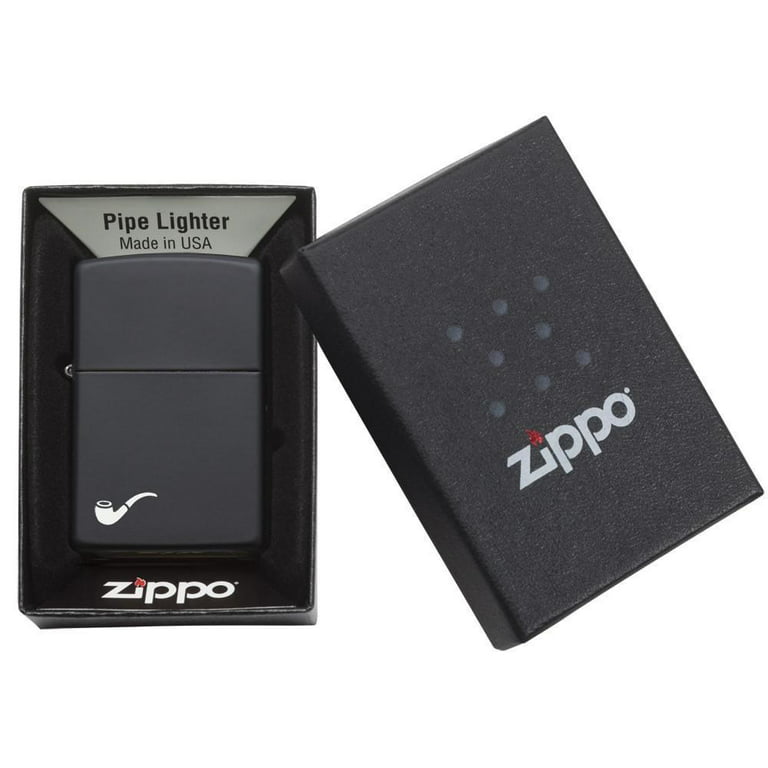 Zippo Black Matte Pipe Pocket Lighter 