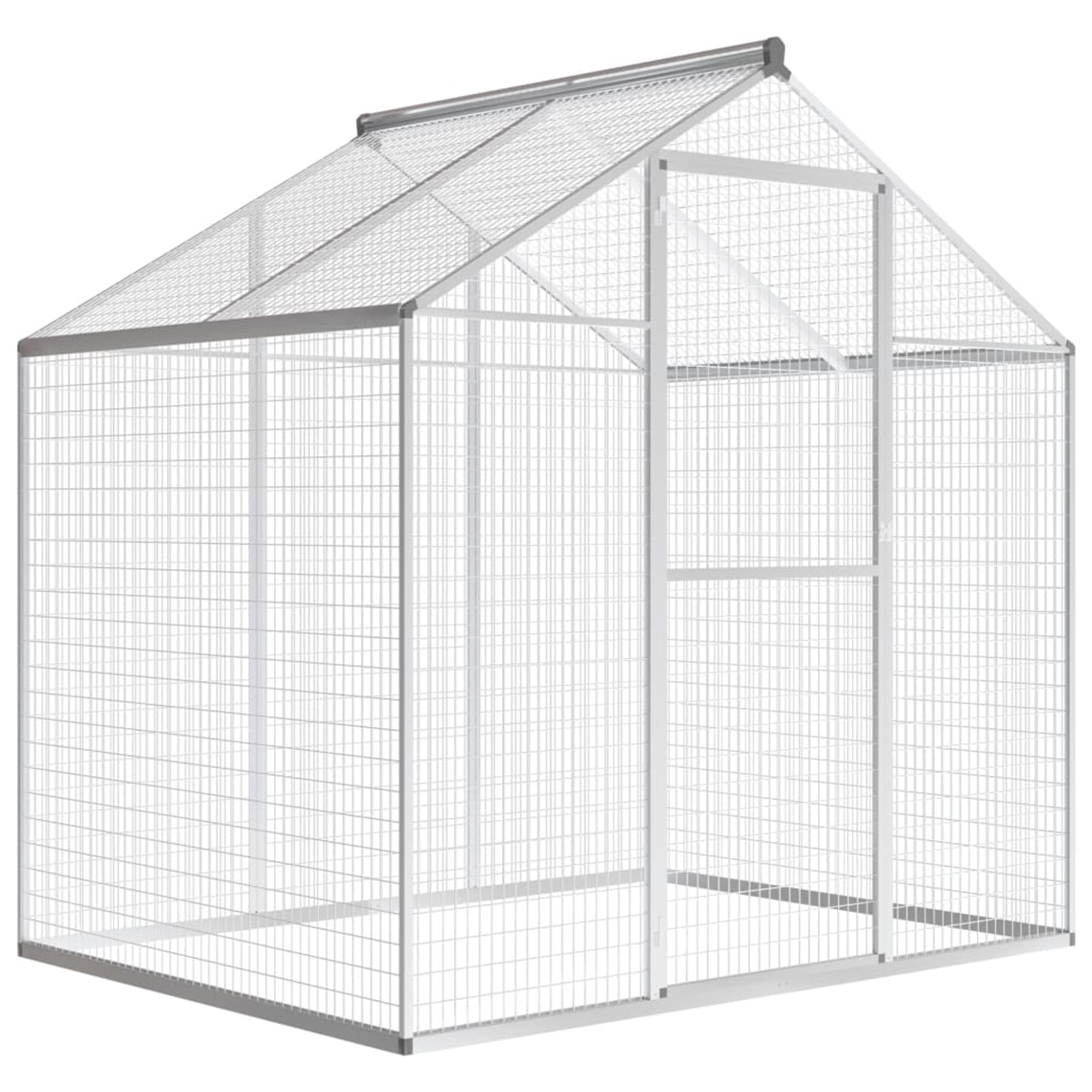 Dcenta Outdoor Aluminum Bird Cage Large Parrot Cockatiel Macare Finch