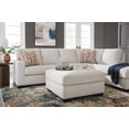 thumbnail image 5 of Signature Design by Ashley Aviemore Oversized Stone Gray Accent Ottoman - Large Square Ottoman with Firm Cushioning, 5 of 6