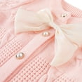 thumbnail image 6 of URMAGIC Baby Girls Bowknot Cardigan Long Sleeve Knit Sweaters Kids Cute Casual Loose Outerwear Coats, 6 of 10