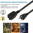 thumbnail image 3 of 6 Feet Extension Cord Waterproof Deep Black 18 AWG 3 Prong, Flexible Long Wires Perfect for Home or Office Use, 3 of 8