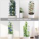 thumbnail image 3 of 2 piezas de marco para plantas trepadoras, soporte para plantas de interior, estacas para invernadero, enrejado para macetas de exterior de hierro, 3 of 6