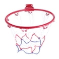 thumbnail image 1 of 32cm Wall Mounted Basketball Hoop Netting Metal Rim Hanging Basket Basket-Ball Wall Rim with Screws Indoor Outdoor Sport, 1 of 10