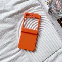 ELEHOLD for Samsung Galaxy Z Flip 5  Case, Full Body Shockproof  Slim Fit Matte Rugged Hard PC Hinge Protection Skin Friendly Non-Slip Case for Samsung Galaxy Z Flip5 ,Orange