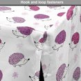 thumbnail image 4 of Hedgehog Dog Crate Cover, Watercolor Style Funny Smiling Spiny Mammals with Hand Drawn Daisy Flowers, Easy to Use Pet Kennel Cover for Dogs, 35" x 23" x 27", Pink Purple White, by Ambesonne, 4 of 6