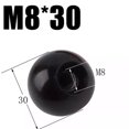 thumbnail image 1 of Efficient and Versatile Machine Tool Handle Ball Nut for Various Industries M8-30 iron black, 1 of 8