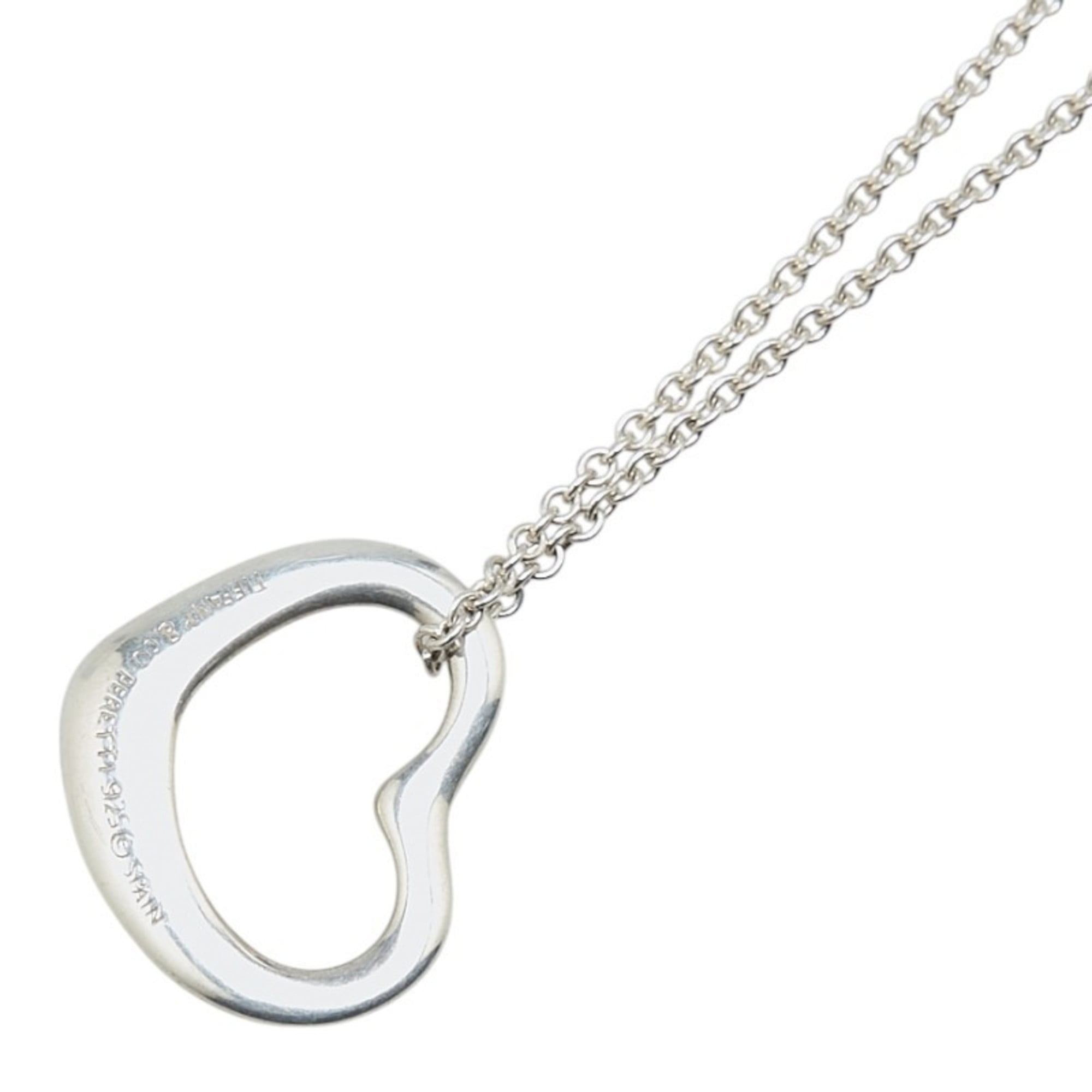 TIFFANY & CO. Pre-Owned Tiffany Heart Necklace SV925 Silver Women's TIFFANY&Co. (Good)