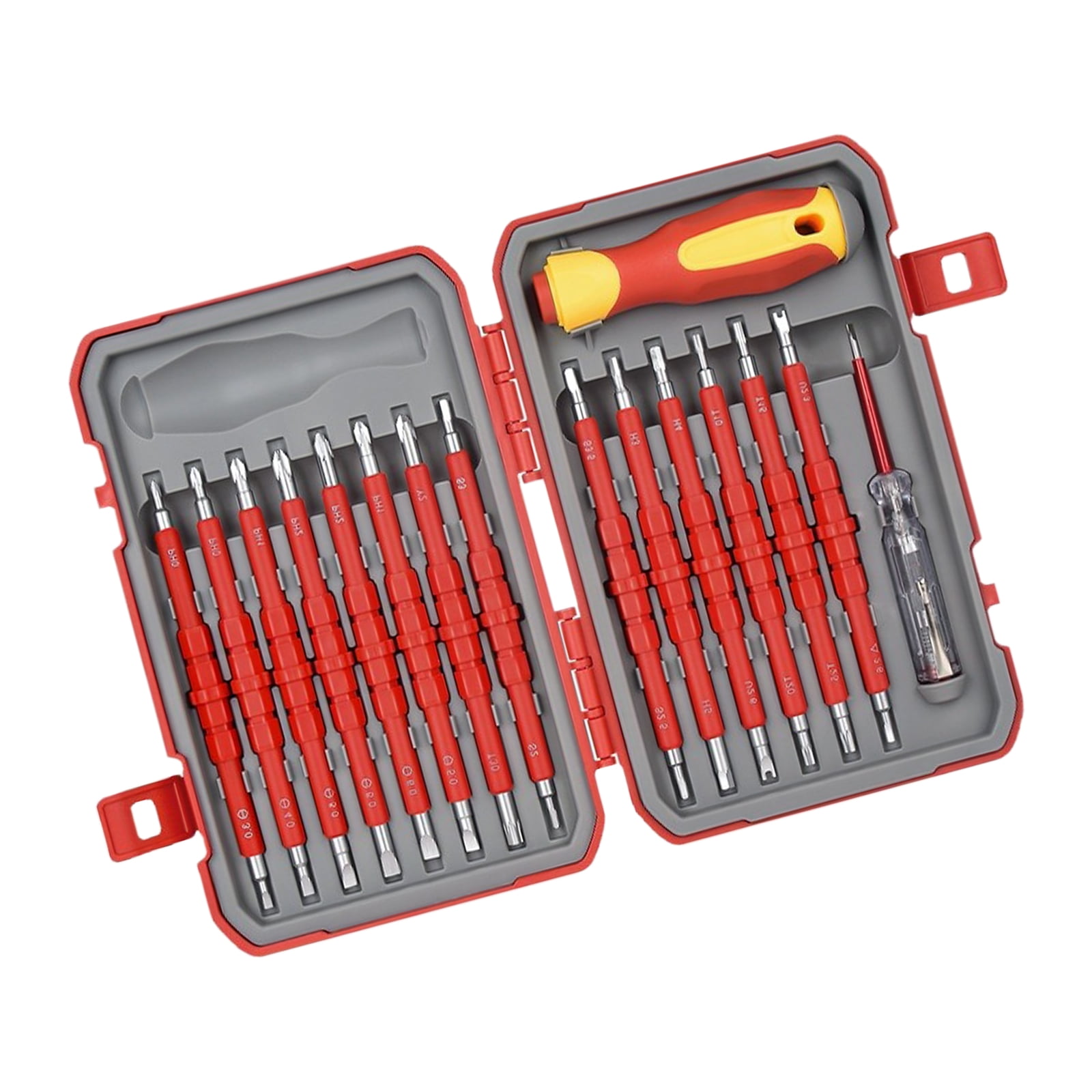 Essential 29Piece Tip Screwdriver Set, Insulated for Electrical Work Tool for Home and Industry