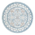thumbnail image 2 of Unique Loom Charlotte Collection Area Rug - Carmel (10' Round Aqua Blue/Terracotta), 2 of 6