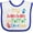 White and Royal, variant on Inktastic Mommom and Poppop Love Me Boys or Girls Baby Bib