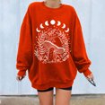 thumbnail image 1 of Pntutb Mujeres Casual Manga Completa Cuello Redondo tops Camisas Sueltas Blusa Estampado de Sol y Luna Sudadera Gráfica Pntutb Pntutb-5354, 1 of 5