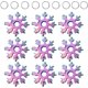 thumbnail image 1 of Tarjeta multiherramienta de copo de nieve de acero inoxidable 18 en 1 PureZoneA Tarjeta multiherramienta compacta de copo de nieve Multi instrumento Herramienta de copo de nieve (9 colores) brillar Juguete, 1 of 5